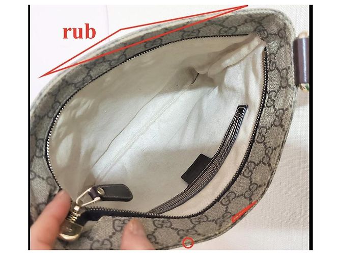 Dionysus Borsa Gucci GG Supreme marrone in tela e pelle - vista 11