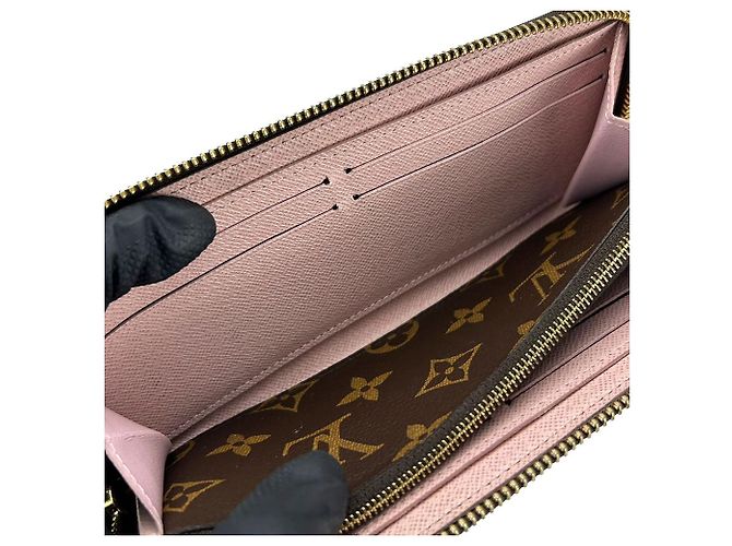 Slender Cartera Larga Monograma Clemence de Louis Vuitton Castaño Rosa - vista 15