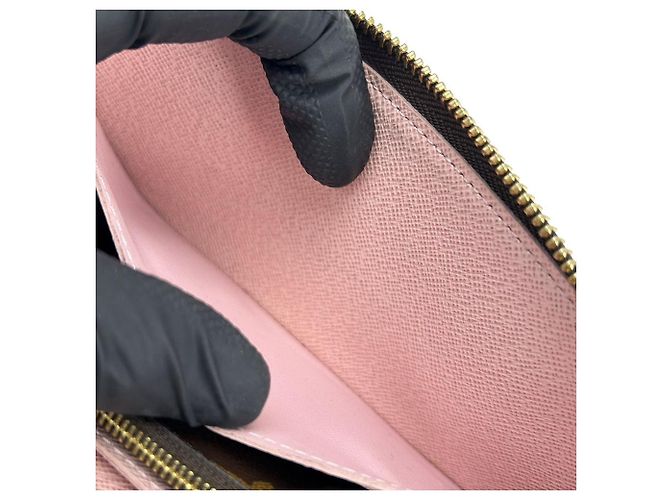 Slender Cartera Larga Monograma Clemence de Louis Vuitton Castaño Rosa - vista 17