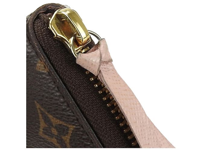 Slender Cartera Larga Monograma Clemence de Louis Vuitton Castaño Rosa - vista 5