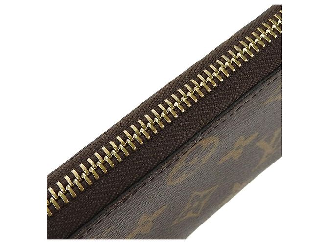 Slender Cartera Larga Monograma Clemence de Louis Vuitton Castaño Rosa - vista 7