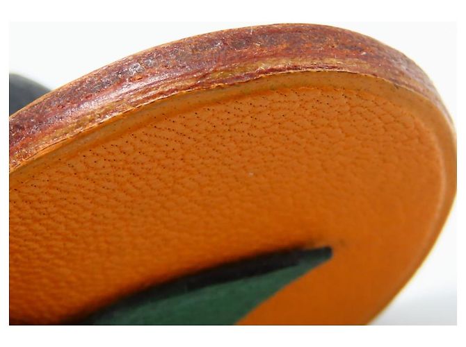 Taschenanhänger aus Leder Hermès aus Silber 925 Orange - Ansicht 5