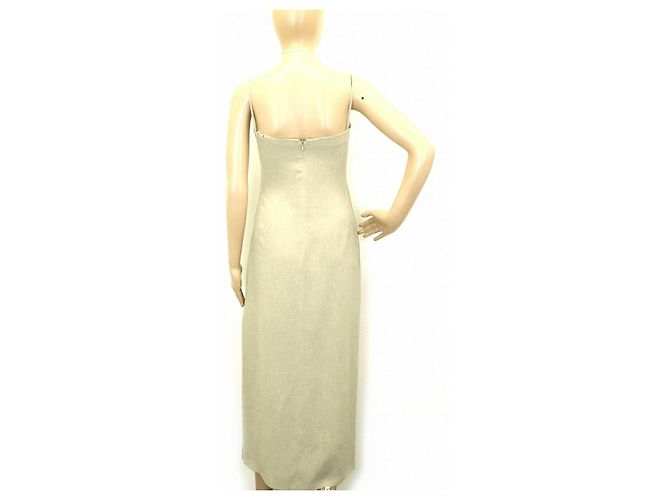 Autre Marque MANI Kleid aus Polyester Beige - Ansicht 2