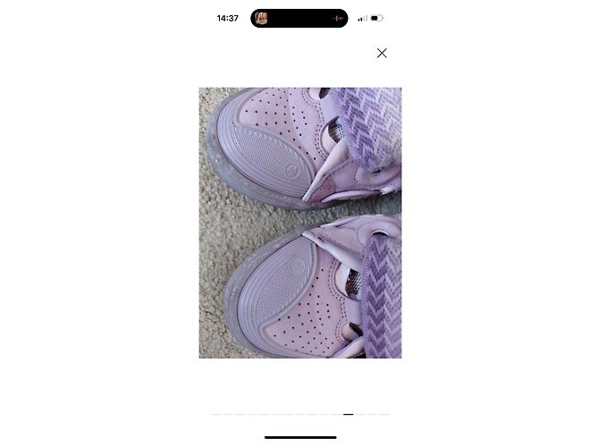 Lanvin Curv Sneaker Lila Leder Größe 39 - Ansicht 12