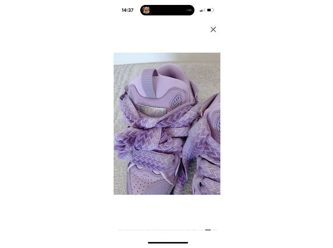 Lanvin Curv Sneaker Lila Leder Größe 39 - Ansicht 14