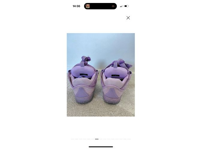 Lanvin Curv Sneaker Lila Leder Größe 39 - Ansicht 9