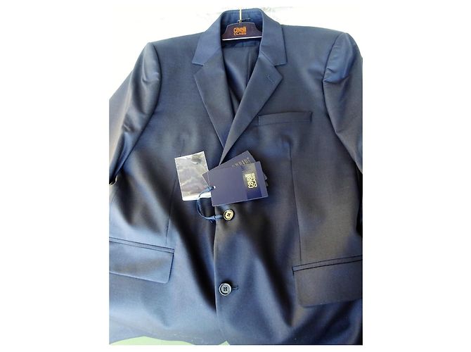 Roberto Cavalli Cavalli Herrenanzughose. Neu! Wolle + Kaschmir! Größe 54 Schwarz - Ansicht 3