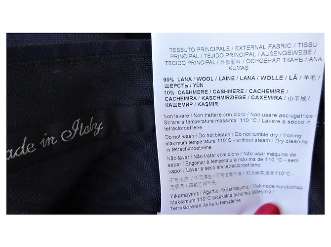 Roberto Cavalli Cavalli Herrenanzughose. Neu! Wolle + Kaschmir! Größe 54 Schwarz - Ansicht 6