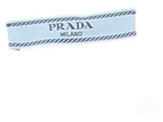 Prada Weiße Baumwollhemd mit schwarzem Logo - Ansicht 5