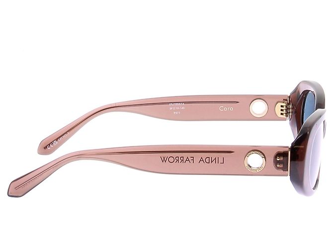Linda Farrow Sonnenbrille "Cara" hellbraun - Ansicht 2