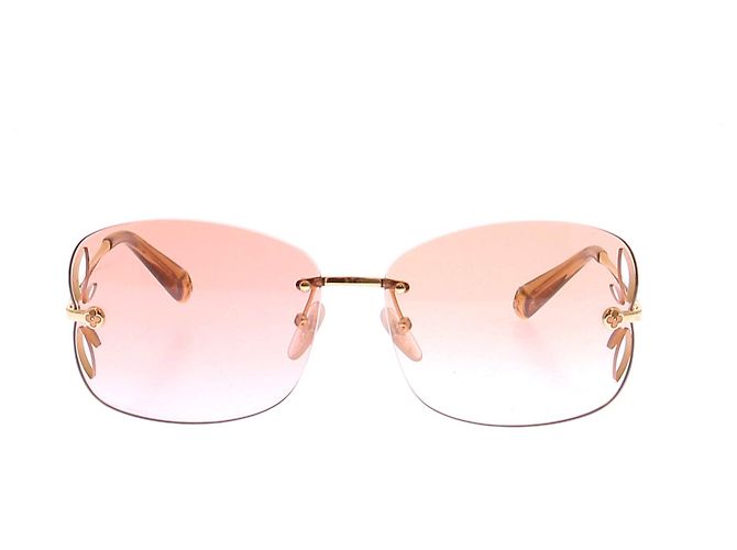 Louis Vuitton Occhiali da sole fumé e metallo dorato D'oro - vista 4