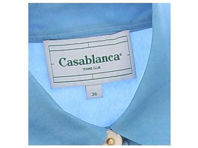 Casablanca Blaue Seidenhemd mit Mustern Mehrfarben - Ansicht 5