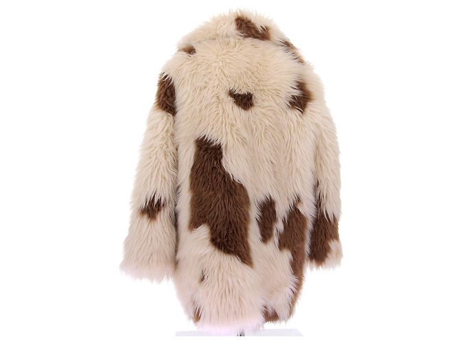 Zadig & Voltaire Giacca in pelliccia sintetica beige e marrone - vista 2