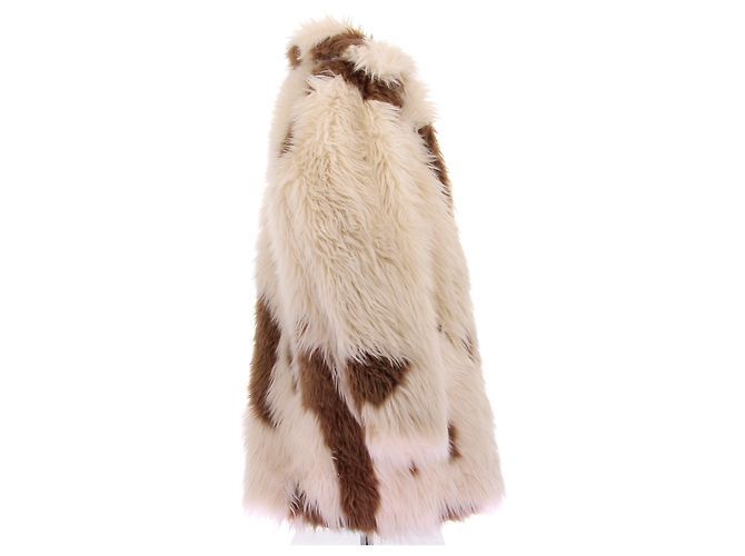 Zadig & Voltaire Giacca in pelliccia sintetica beige e marrone - vista 3