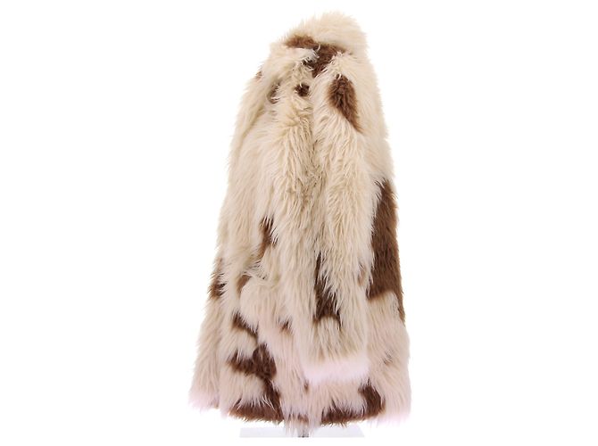 Zadig & Voltaire Giacca in pelliccia sintetica beige e marrone - vista 4