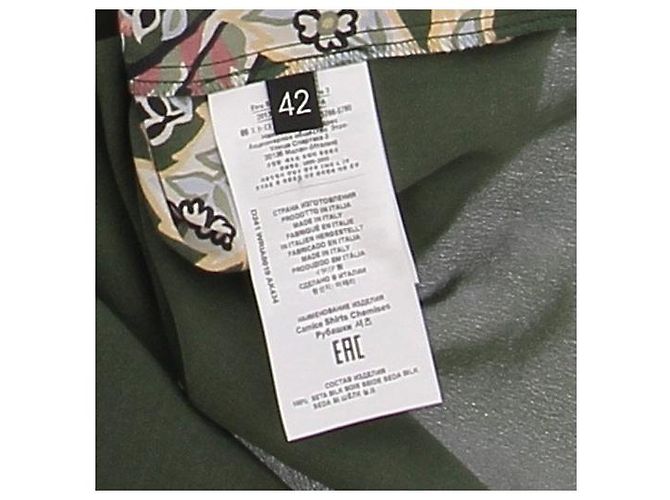 Etro Camisa verde con estampados de seda - vista 5