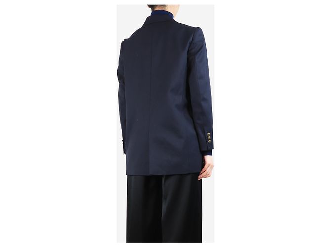 Frame Denim Navy Wollmischung Blazer - Größe S Marineblau - Ansicht 2