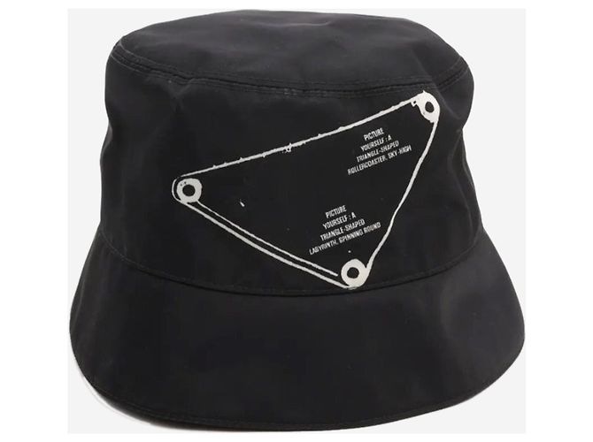 Prada Cappello bucket in Re-Nylon nero - taglia M - vista 3