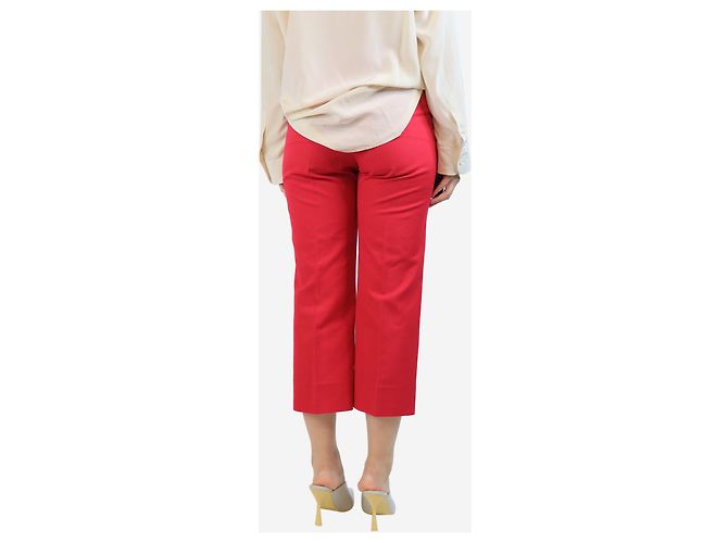 Msgm Pantalones de mezcla de algodón rosa - talla UK 10 - vista 3