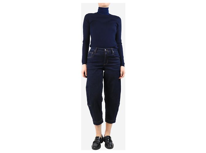Cerruti 1881 Indigo Schlagjeans - Größe UK 8 Blau - Ansicht 2