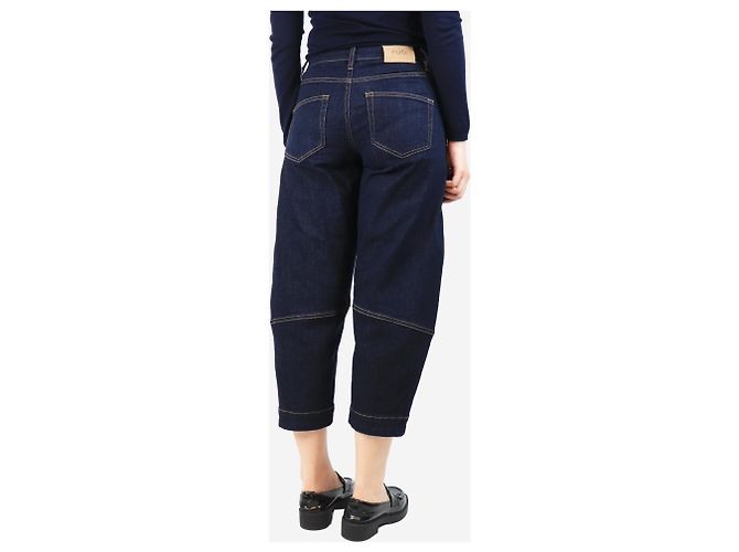 Cerruti 1881 Indigo Schlagjeans - Größe UK 8 Blau - Ansicht 3