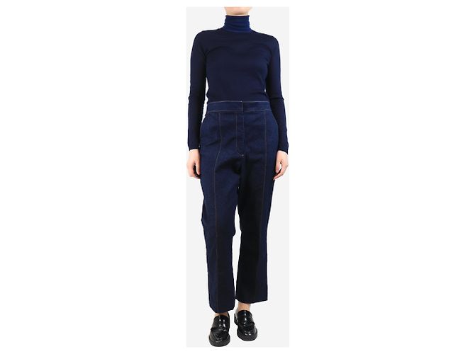 Veronica Beard Dunkel gewaschene Denim-Jeans - Größe UK 16 Blau - Ansicht 2