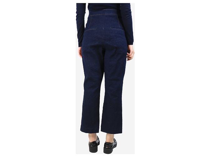 Veronica Beard Dunkel gewaschene Denim-Jeans - Größe UK 16 Blau - Ansicht 3