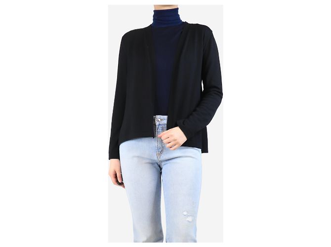 Autre Marque Schwarze plissierte Strickjacke - Größe M - Ansicht 3