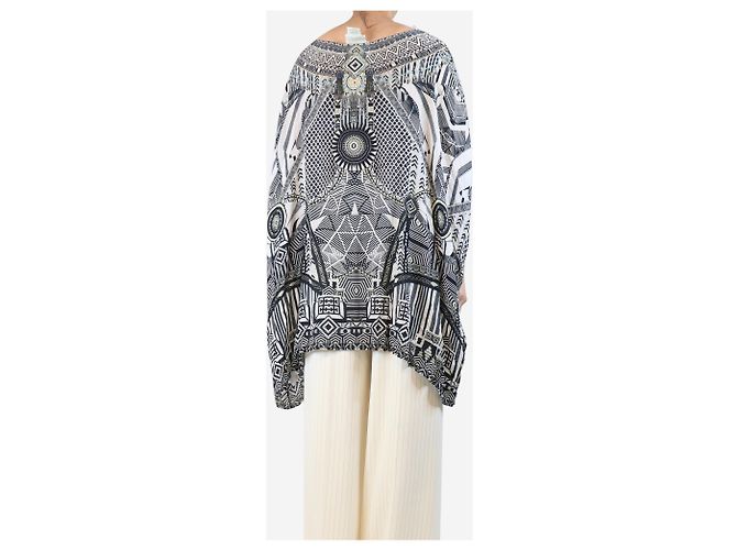 Camilla Mehrfarbiger, verziertes Kaftan - Einheitsgröße - Ansicht 2