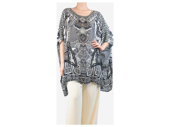 Camilla Mehrfarbiger, verziertes Kaftan - Einheitsgröße - Ansicht 3
