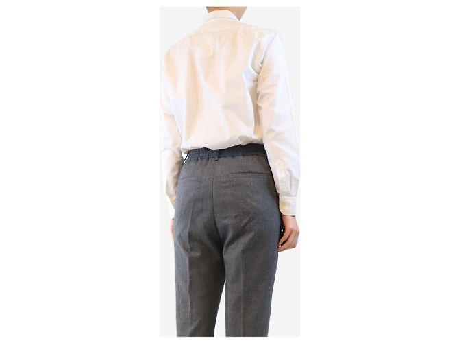 Aime Camisa de algodón blanca - talla UK 8 Blanco - vista 2