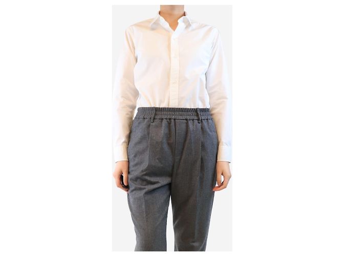 Aime Camisa de algodón blanca - talla UK 8 Blanco - vista 3