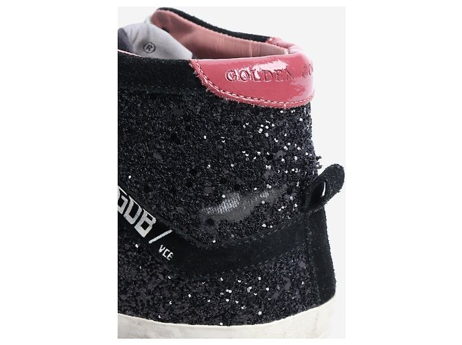 Golden Goose Schwarze Mid Star Sneaker - Größe EU 38 - Ansicht 4