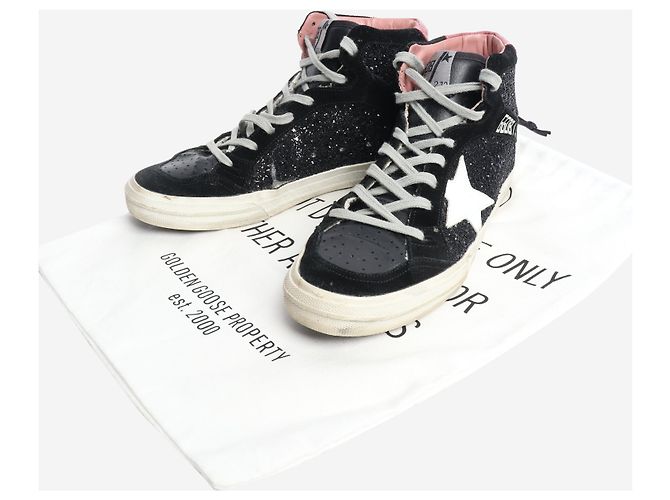 Golden Goose Schwarze Mid Star Sneaker - Größe EU 38 - Ansicht 7