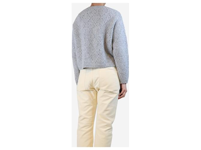 Masscob Grau Argyle-Pullover - Größe S - Ansicht 2