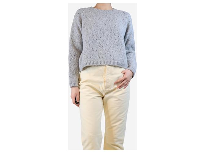 Masscob Grau Argyle-Pullover - Größe S - Ansicht 3