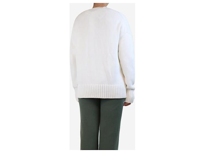 Autre Marque Weißer oversized Cardigan - Größe S - Ansicht 2