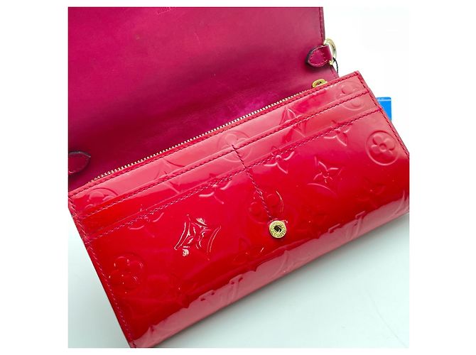 Louis Vuitton Portafoglio a catena Vernis Monogramma Rosso - vista 2