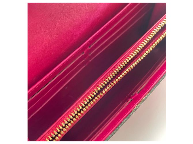 Louis Vuitton Portafoglio a catena Vernis Monogramma Rosso - vista 3