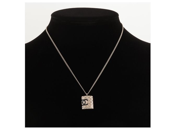 Collana Chanel 05C 2005 Cambon Coco Mark Argento - vista 6