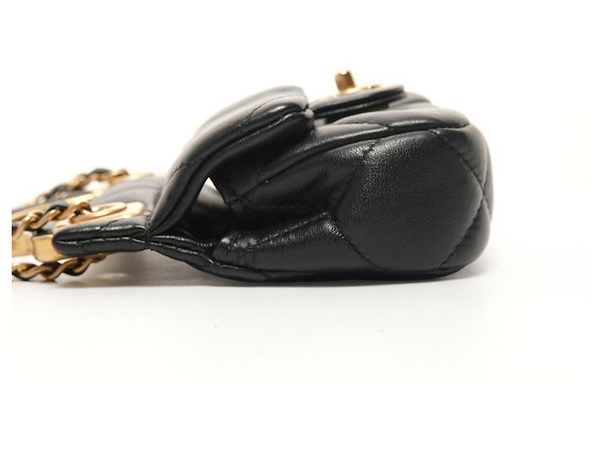 Portafoglio Mini con Catena Matelassée Chanel Nero - vista 3