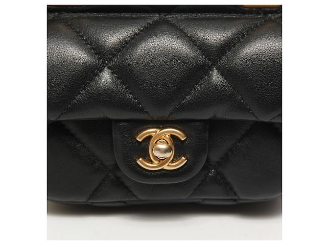 Portafoglio Mini con Catena Matelassée Chanel Nero - vista 8