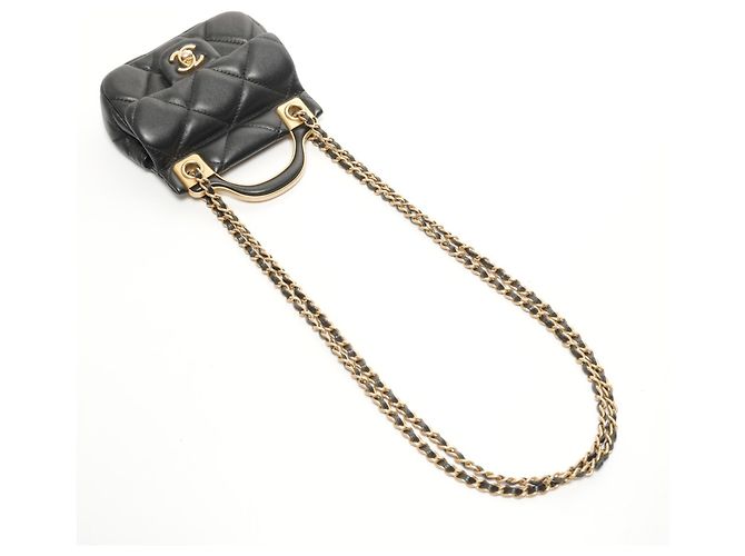 Portafoglio Mini con Catena Matelassée Chanel Nero - vista 9