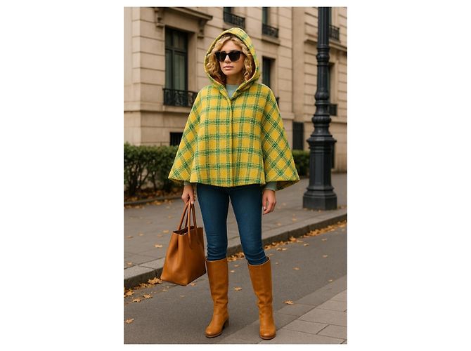¡Gucci Original y Nuevo! poncho 100% Lana! Talla única Multicolor - vista 12
