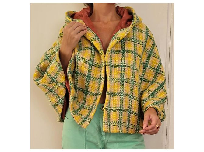 ¡Gucci Original y Nuevo! poncho 100% Lana! Talla única Multicolor - vista 2