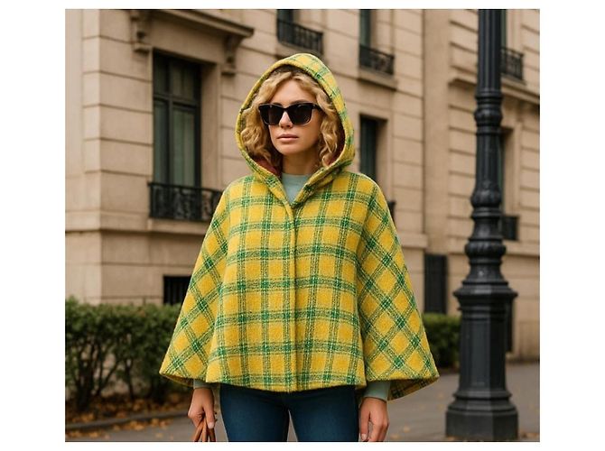 ¡Gucci Original y Nuevo! poncho 100% Lana! Talla única Multicolor - vista 3