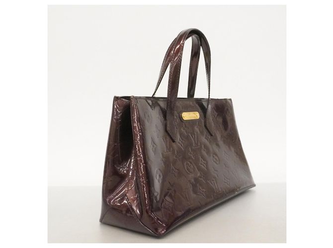 Borsa Louis Vuitton Vernis Wilshire PM Bordò - vista 2