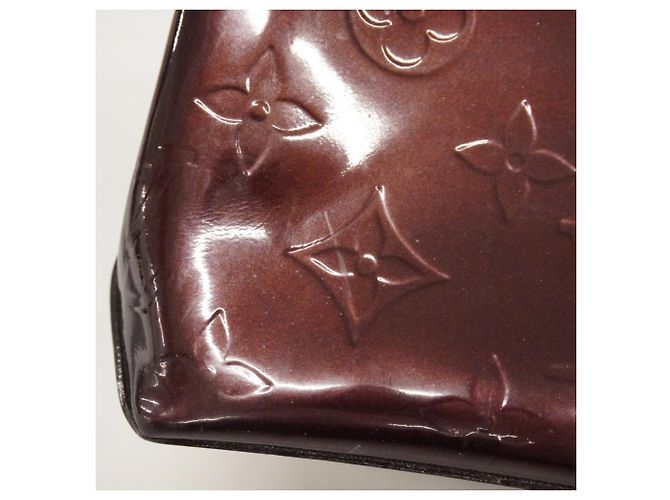 Borsa Louis Vuitton Vernis Wilshire PM Bordò - vista 6