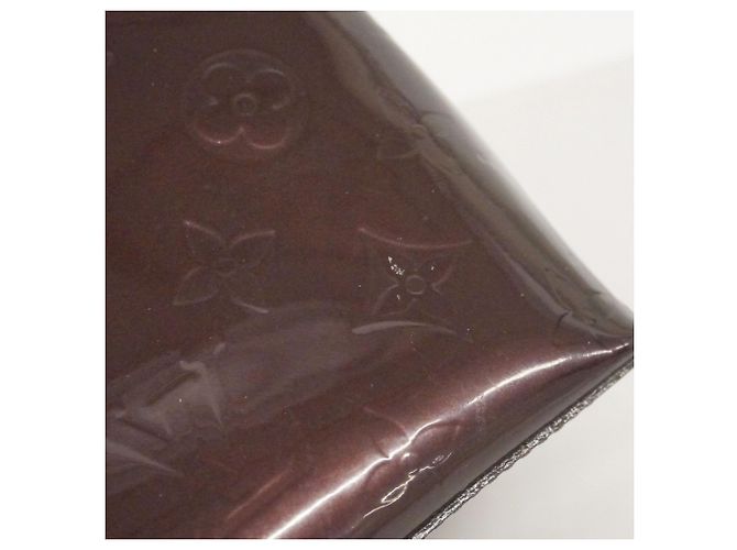 Borsa Louis Vuitton Vernis Wilshire PM Bordò - vista 8