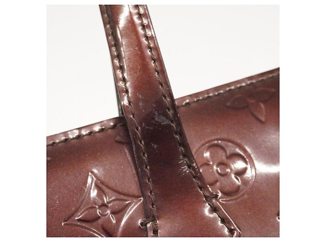 Borsa Louis Vuitton Vernis Wilshire PM Bordò - vista 9